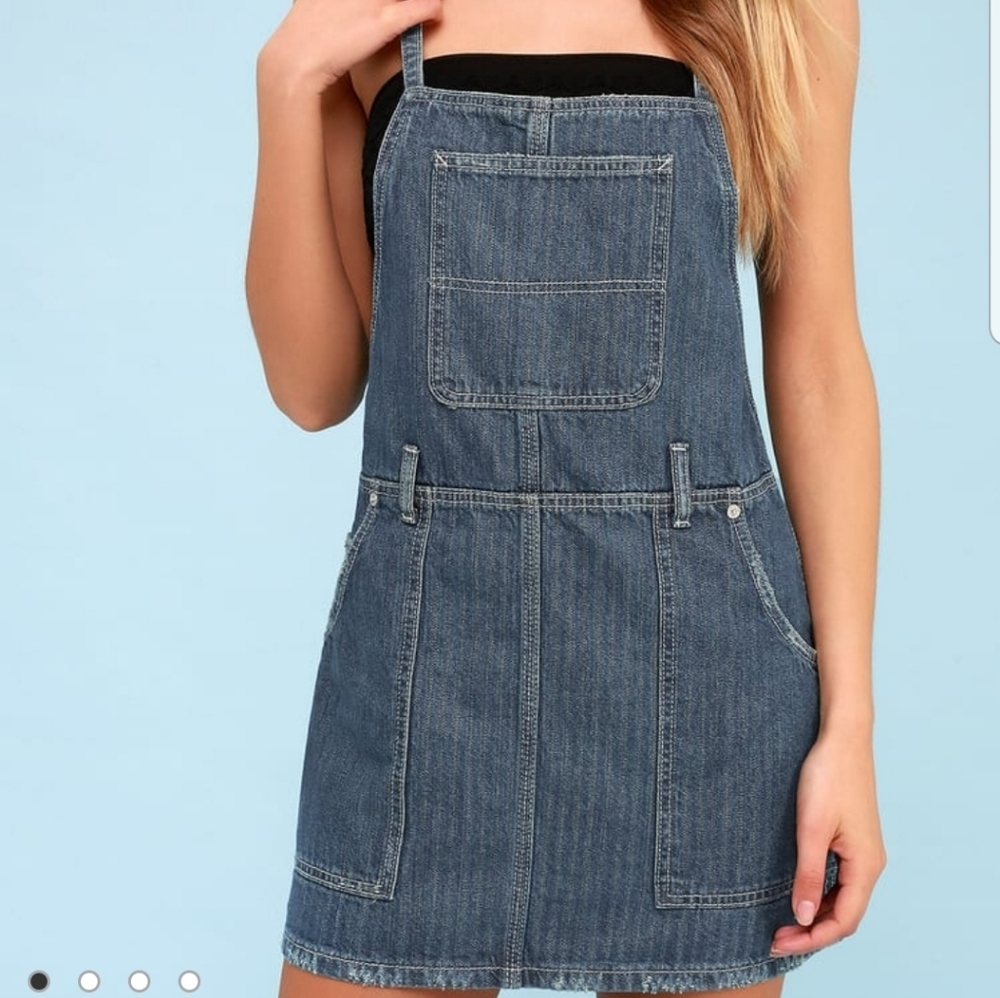 NWOT Free People Sunset Love Denim Jumper XS